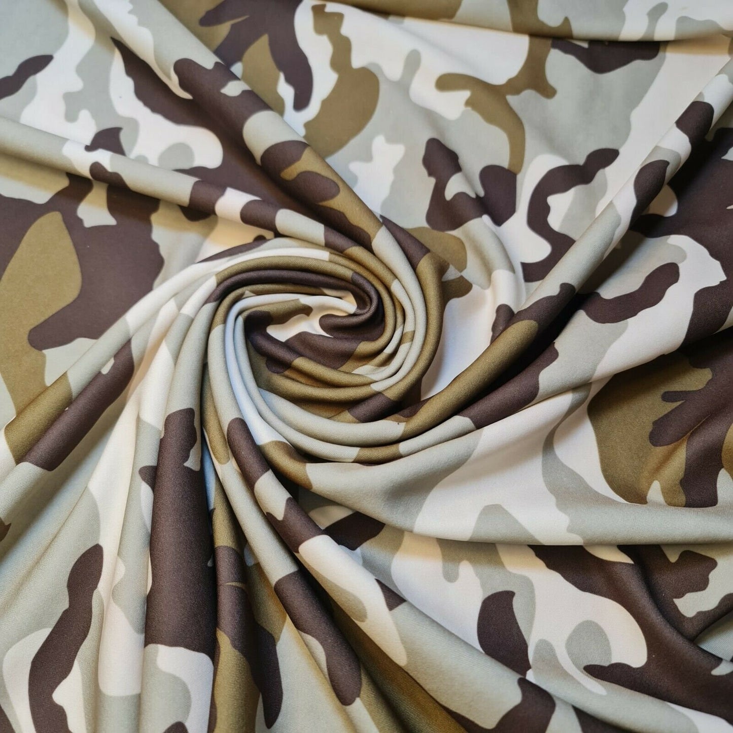 Camo Scuba Material Army Camouflage Print Stretch Dress Craft Jersey Fabric 58"