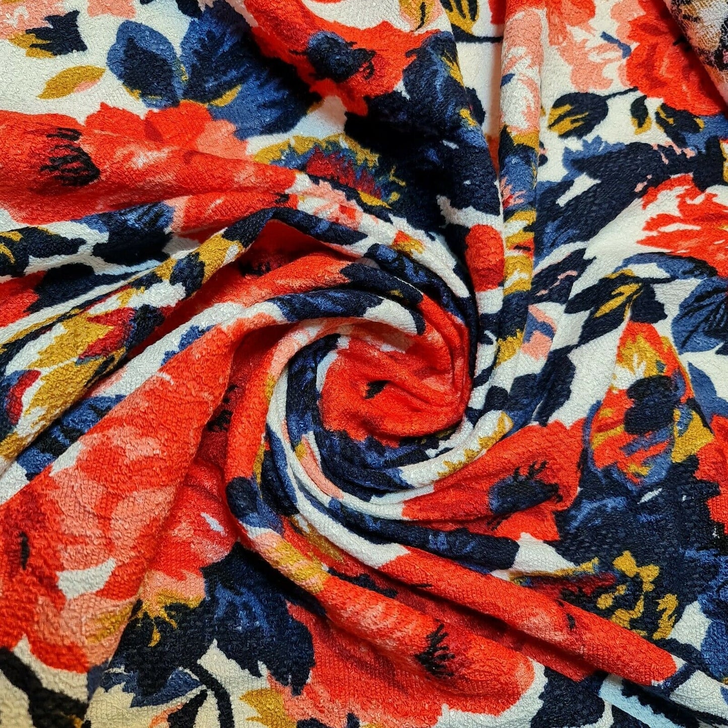 Floral Ponte Roma Knit Dress Material Premium Fabric 40" WIDE