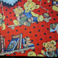 Red Scuba Paddington Bear Teddy Child Book Print Stretch Dress Craft Fabric 58"