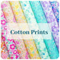 Clearance 100% Cotton Baby Ivory Leopard Ditsy Floral Dress Craft Material Meter