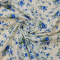 Clearance 100% Cotton Baby Ivory Leopard Ditsy Floral Dress Craft Material Meter