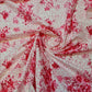 Clearance 100% Cotton Baby Ivory Leopard Ditsy Floral Dress Craft Material Meter