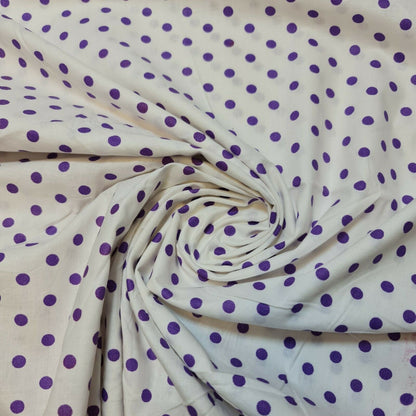 Clearance 100% Cotton Baby Ivory Leopard Ditsy Floral Dress Craft Material 44" By The Meter