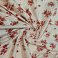 100% Cotton Baby Fabric Ivory Floral Vintage Ditsy Dress Craft Material Meter 44"