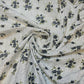 100% Cotton Baby Fabric Ivory Floral Vintage Ditsy Dress Craft Material Meter 44"