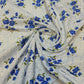 100% Cotton Baby Fabric Ivory Floral Vintage Ditsy Dress Craft Material Meter 44"