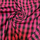 Premium 100% Cotton Gingham 1/4" Khadi Soft Linen Handloom Fabric 42" By Meter