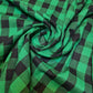 Premium 100% Cotton Gingham 1" Khadi Soft Linen Handloom Fabric 42" By Meter