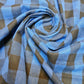 Premium 100% Cotton Gingham 1" Khadi Soft Linen Handloom Fabric 42" By Meter