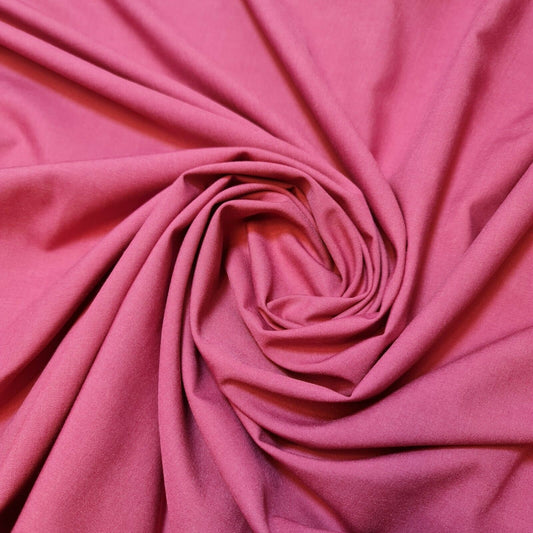 Poly Viscose/ Cotton Plain Fabric Non Stretch Dress Craft Material 58" Meter