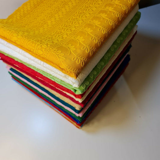 NEU 100 % Baumwolle Lawn Broderie Anglaise Anglais Stickerei Kleid Bastelstoff 44"