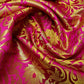 Luxurious Floral Gold Metallic Indian Banarasi Brocade Fabric 44" By The Meter