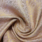 Floral Gold Metallic Indian Banaras Brocade Waistcoat Dress Curtain Fabric 58"