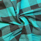 jade cotton linen gingham fabric