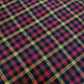 multi colour cotton gingham plaid linen fabric