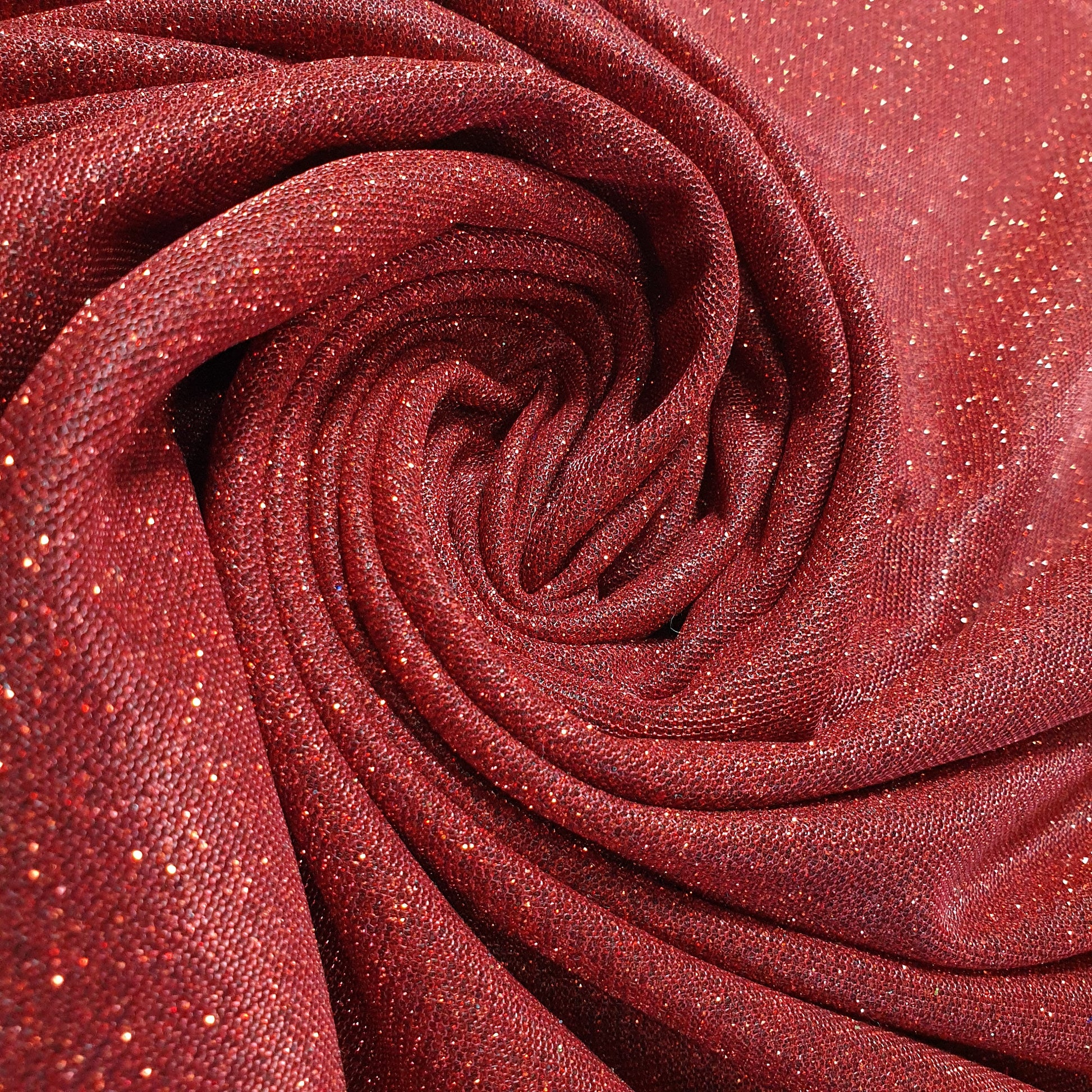 red shimmer fabric for backdrops, decor, and dressmaking