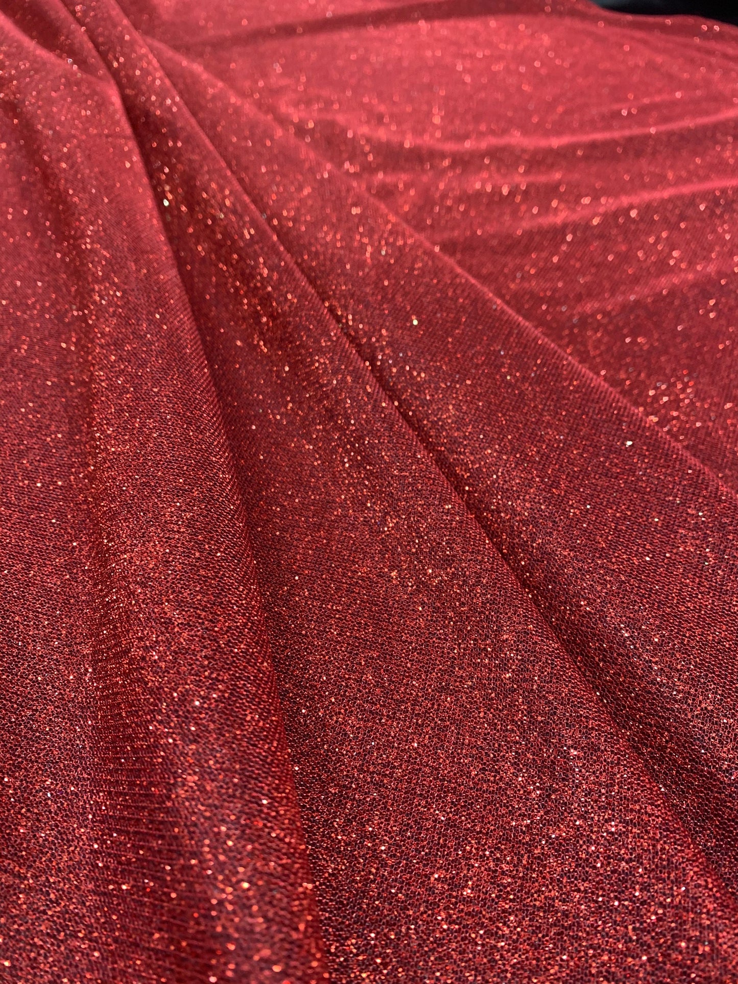 red shimmer fabric for christmas festive season