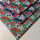 roses and skull printed halloween fabric collection uk