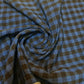 royal black cotton gingham plain linen fabric