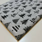 silver christmas polycotton fabric by the metre uk with xmas tree design