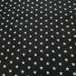 stars print black polycotton fabric