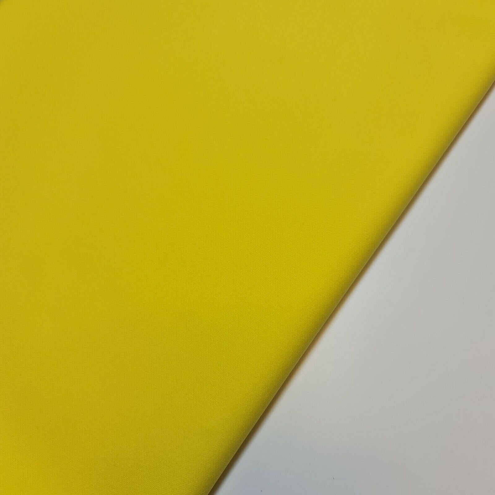 yellow scuba crepe fabric sold by meter online in uk by I need fabric brand