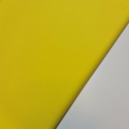 yellow scuba crepe fabric sold by meter online in uk by I need fabric brand